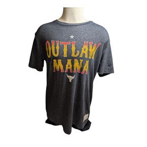 Under Armour Project Rock Outlaw Mana T-Shirt Men’s Large Gray Dwayne Johnson